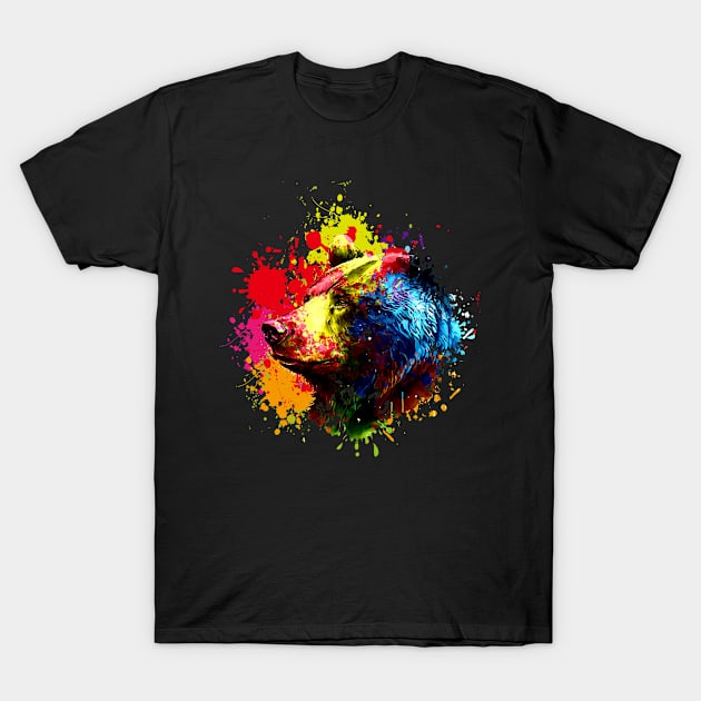 Bear watercolor T-Shirt by SerenityByAlex